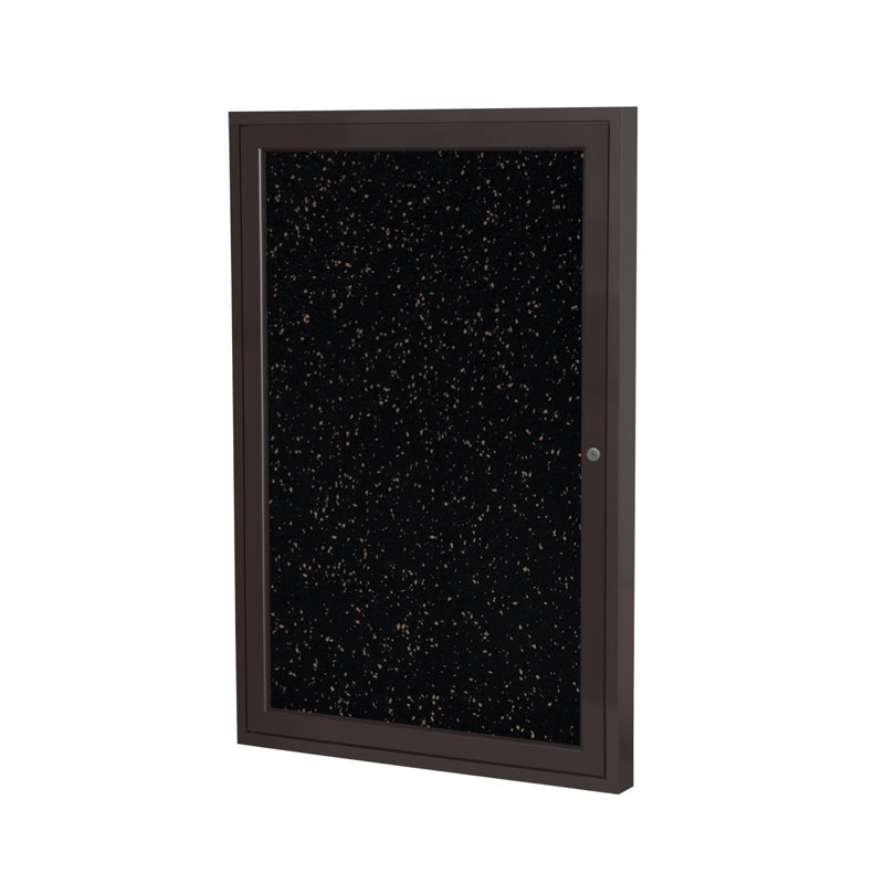 Tableau d’affichage clos cabinet, H 3 pi x l 2 pi, Brun clair moucheté