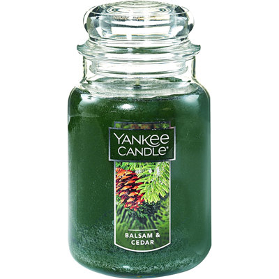 Balsam & Cedar Scented Jar Candle