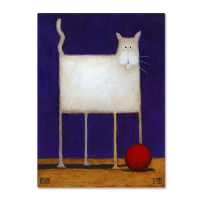 Wrapped Canvas Wall Art - Daniel Patrick Kessler 'Trouble' Wall Art for Living Room, Bedroom, or Office Décor - 18x24