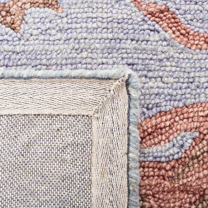 Tapis floral en laine et coton touffeté à la main Metro, Tapis de couloir 2 pi 3 po x 9 pi