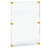 Floating Acrylic Wall Frame with Gold Stand Off Caps: 24" x 36" Graphic Size, Overall Frame Size: 28" x 40"