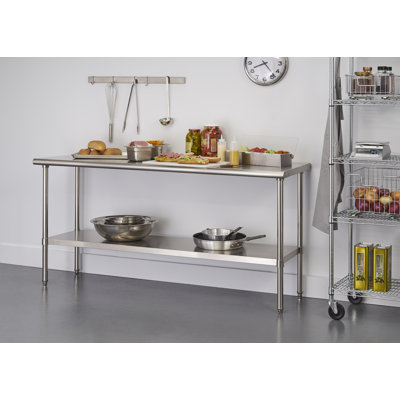 Reck Prep Table with Stainless Steel Top