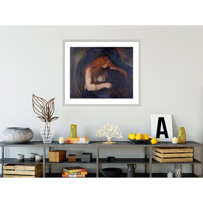 «Vampire» par Edvard Munch, impression giclée sur cadre