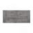 Rectangular Trestle Table With Double Turned Pedestal, Weathered Gray