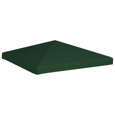Housse de remplacement pour pavillon de jardin en polyester vert 10 x 10 pi avec revêtement en PVC pour abri de jardin et de patio