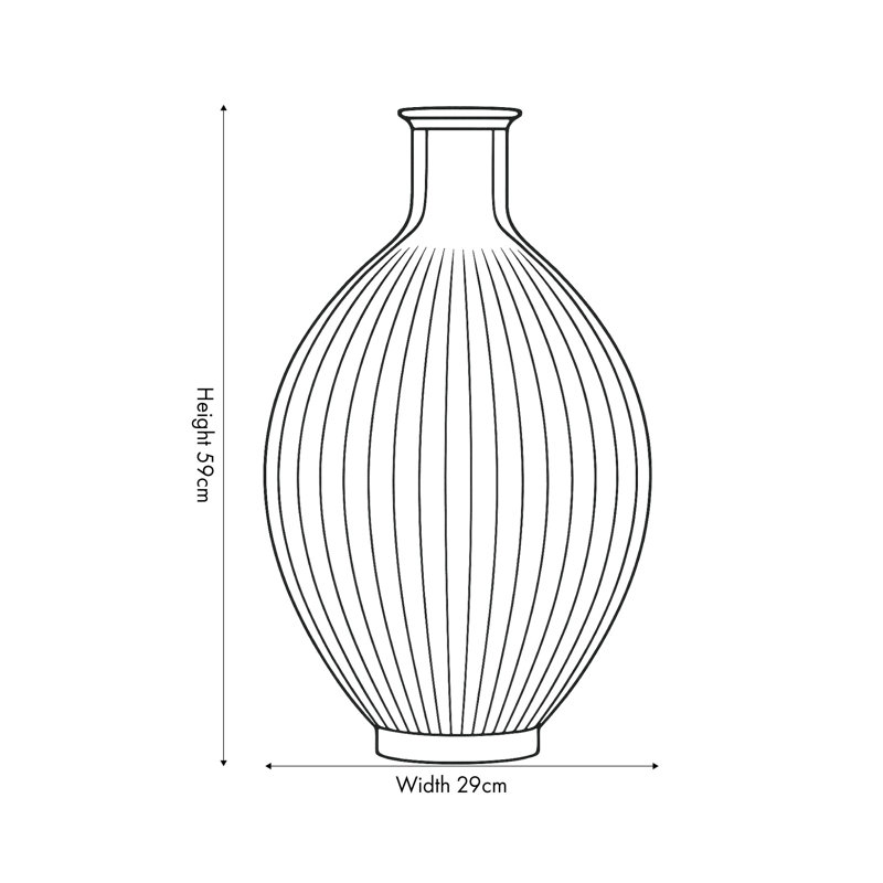 Glass Floor Vase 1, Pecan Brown