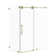 Radiance 66 In. W X 36 In. D X 76 In. H Sliding Frameless Corner Shower Enclosure With Clear Glass