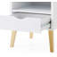 Table de bout moderne, table d'appoint avec tiroir