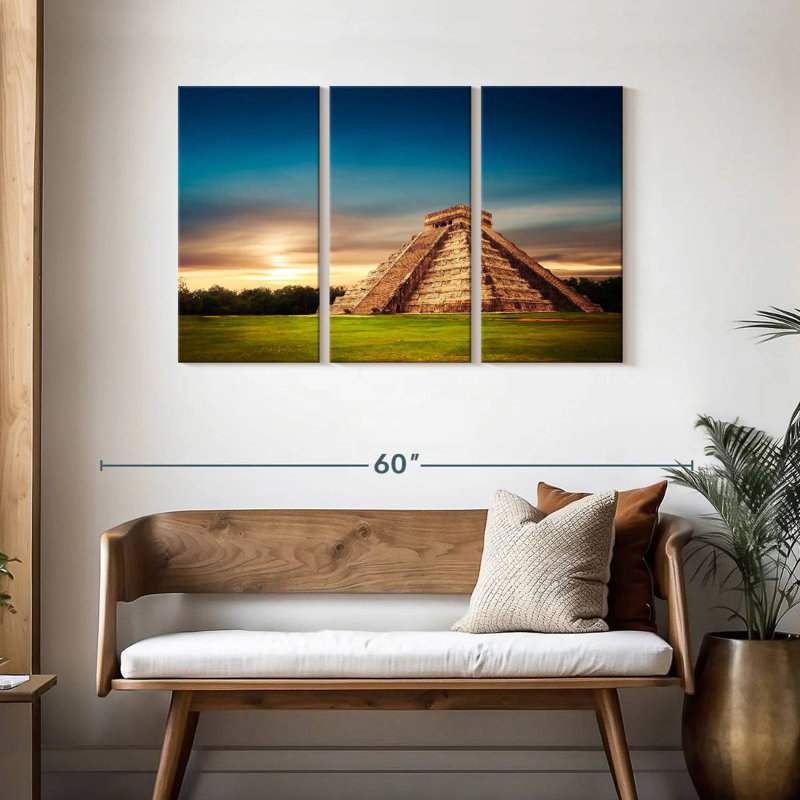 Pyramide Adella Chichen Itza, H 28 po x l 45 po