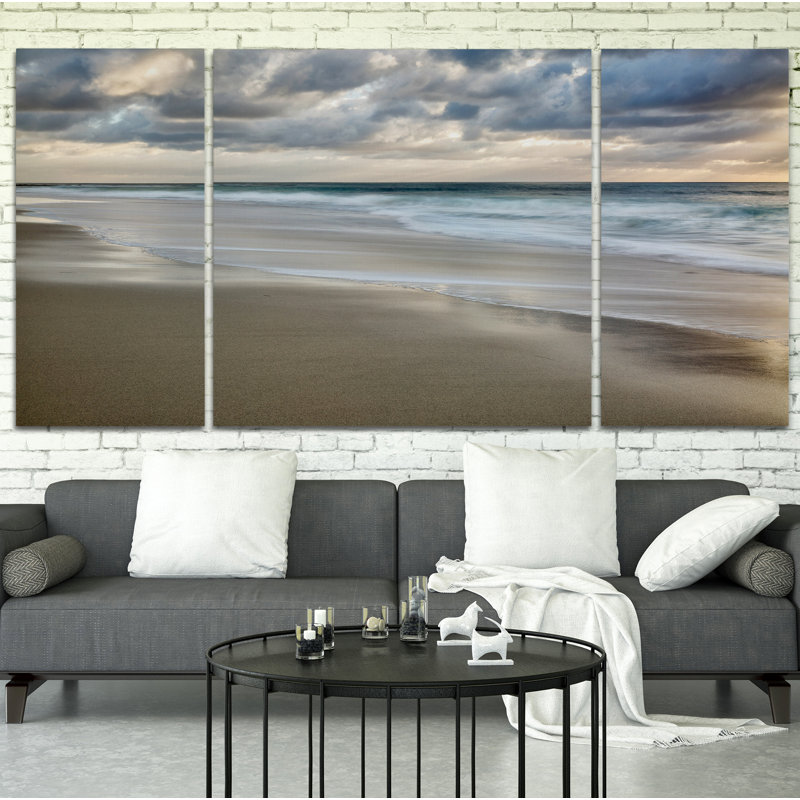 A Premium «La Jolla Sunset», photographie de plusieurs pièces sur toile, H 24 po x l 48 po x P 1,5 po
