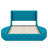 Upholstered Platform Bed Queen Size Storage Velvet Bed With Wingback Headboard-1134827317