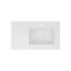 Comptoir de meuble-lavabo simple rectangulaire 32 po x 18 po avec 1 trou de robinet et trop-plein (lavabo seulement)