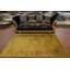 Tapis jaune à motif subtil 5 x 7
