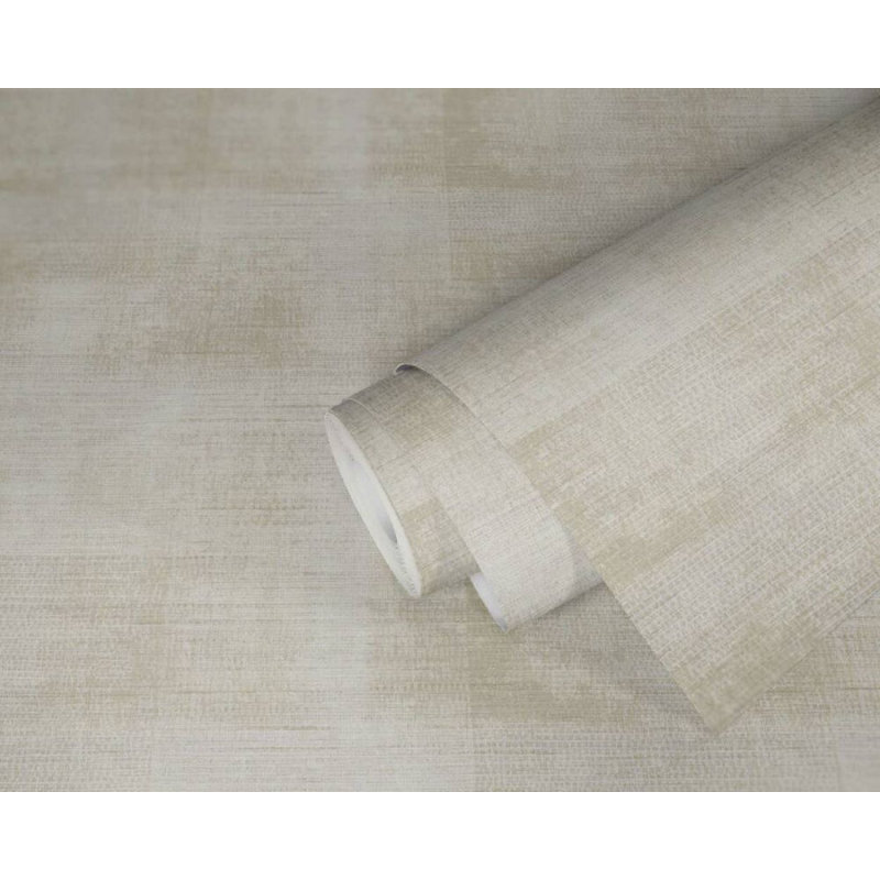 Rouleau de papier peint texturé L 33 pi x l 21 po, Beige / crème / blanc