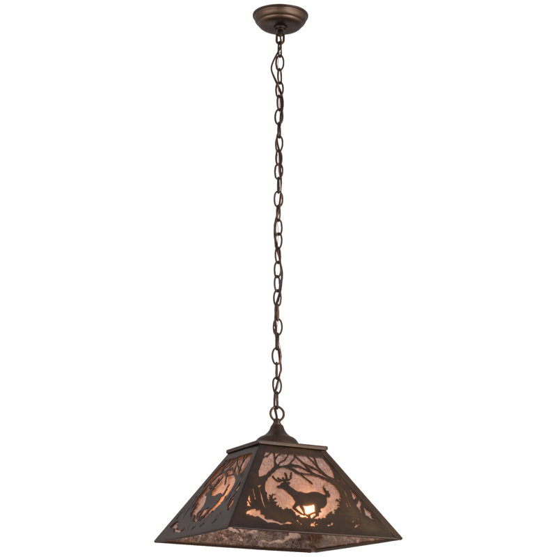 Rustic Lodge 2 - Light Pendant, Silver