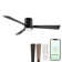 Bali Smart 5-Blade 52in Ceiling Fan 2700K-6000K CCT Selectable LED Light Kit with Remote Control and Hardware with Reversible Blades in Weathered Wood or Works With iOS or Android App