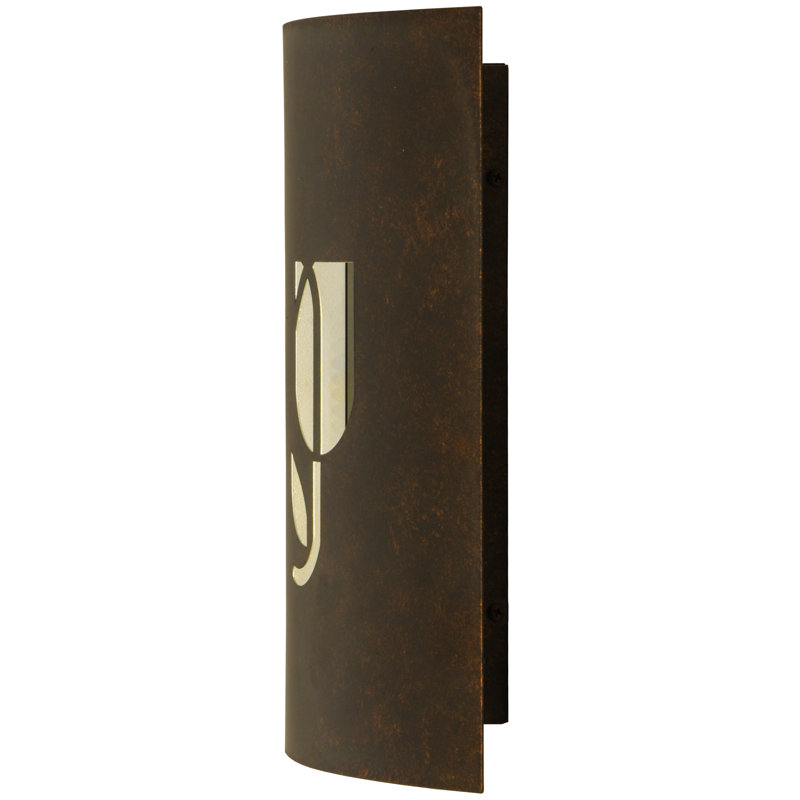 Country Inn Gold Metal LED Wall Sconce with Black Shade