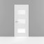 Porte blanche standard en verre givré Sete-58144717