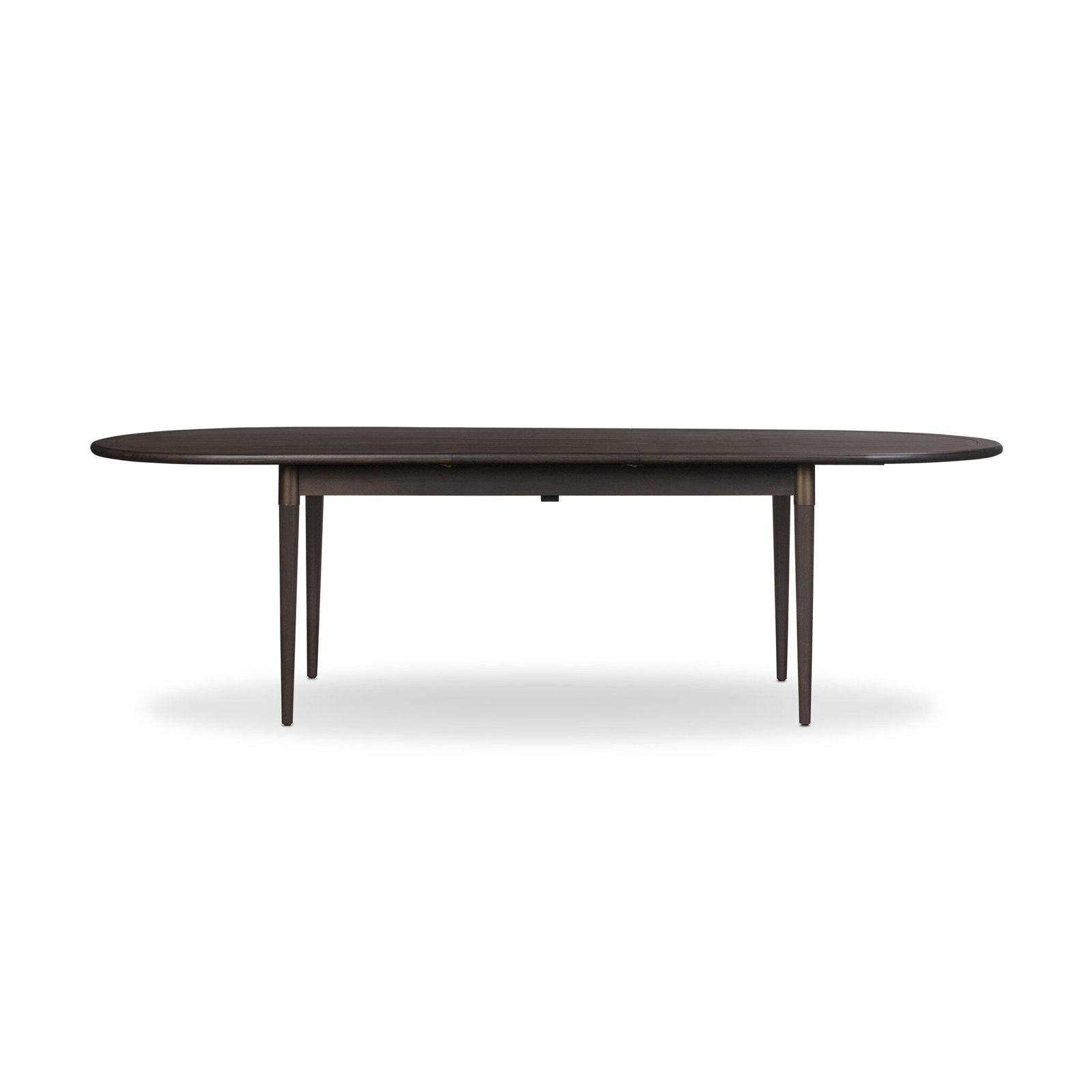 84'' Extendable Oval Dining Table, Black Mango