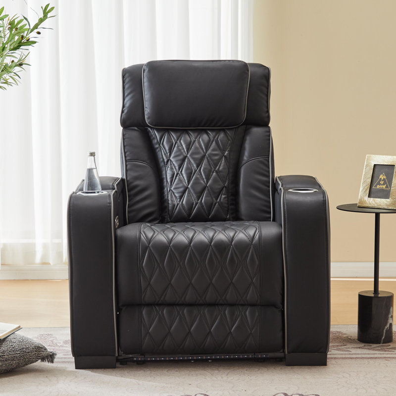 Fauteuil inclinable électrique Sizemore, Noir