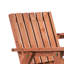 Banc de patio Outsunny, banc de jardin avec table du milieu et trou pour parasol, banc d'extérieur en bois pour patio, porche, bord de piscine, balcon, orange