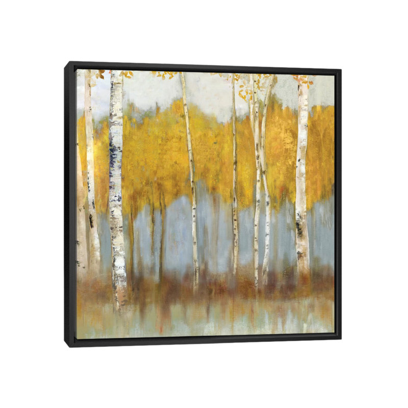 «Golden Grove II» par Allison Pearce, reproduction sur toile, H 26 po x l 26 po x P 1,5 po, Toile encadrée noire