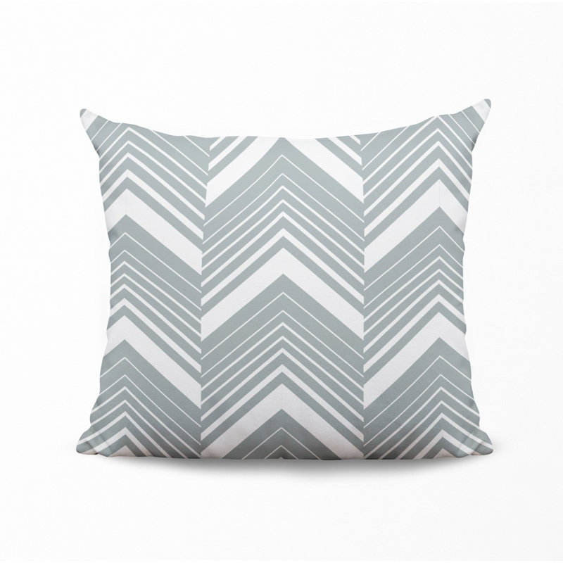 Housse et insert de coussin décoratif en polyester, L 15 po x H 15 po, gris