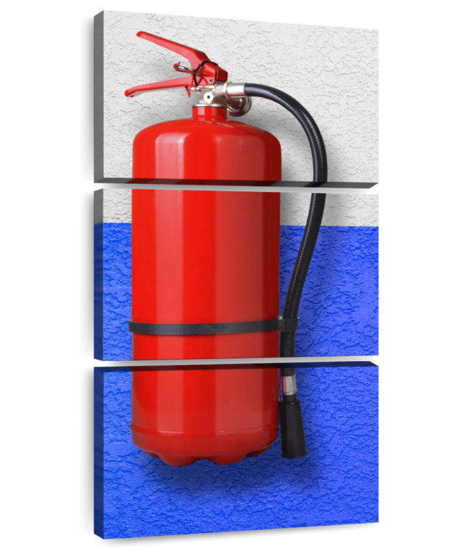 Fire Extinguisher, 27" H x 12" W