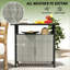 Table basse, organisateur d'armoire de rangement pour serviettes d'extérieur, table de bar d'extérieur