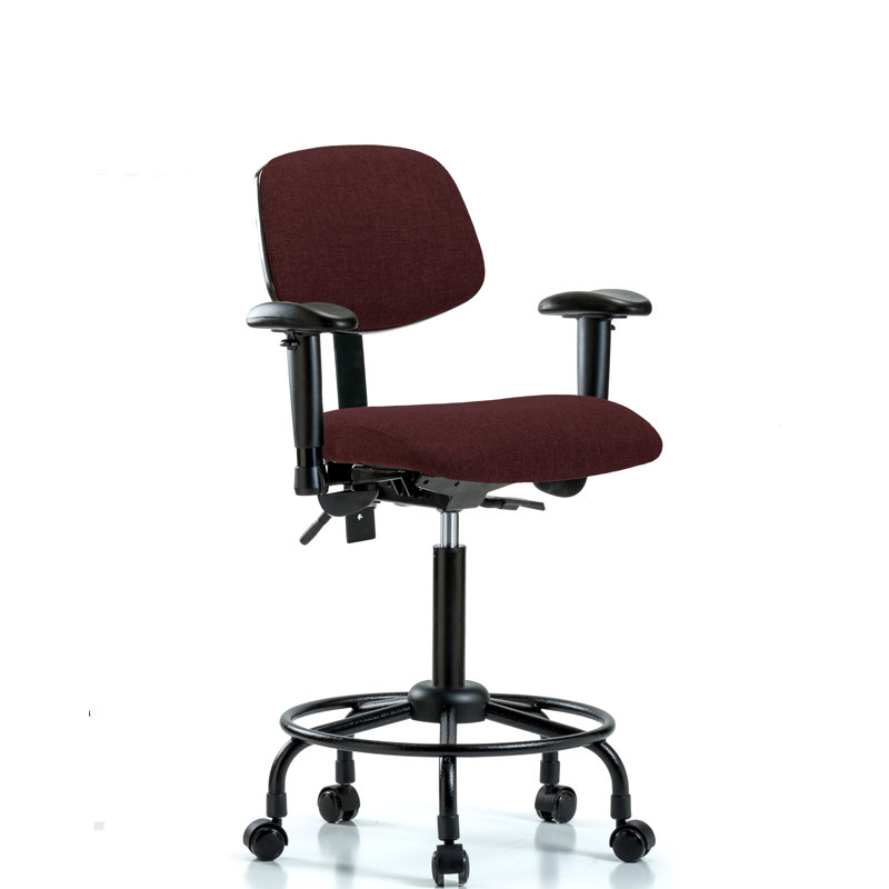 Chaise de dessinateur ergonomique Baines, Inclus, Bleu marine, Non