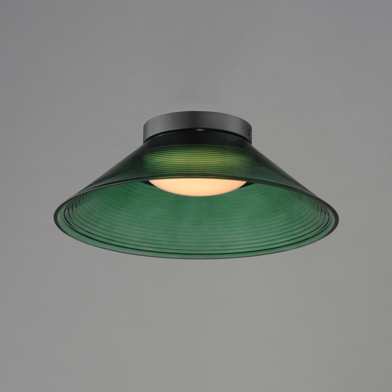 Jensen-Semi-Flush Mount, Green