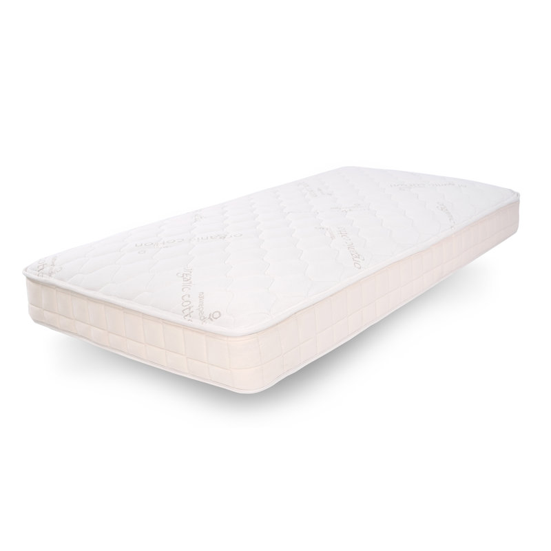 Twin Organic Cotton Innerspring Mattress with Latex Foam
