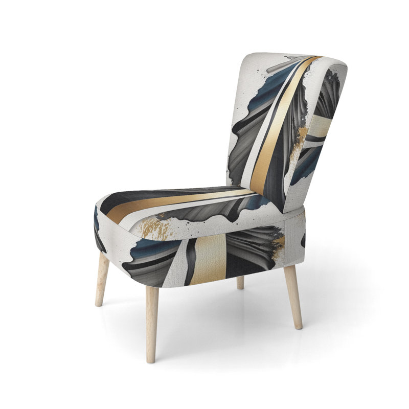 Chaise d'appoint rembourrée Cubist Expression
