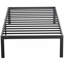 Cadre de lit plateforme en métal noir Carlisa 12"/14"/16"/18" avec support à lattes en acier, aucun sommier requis-1875364848-1844453697