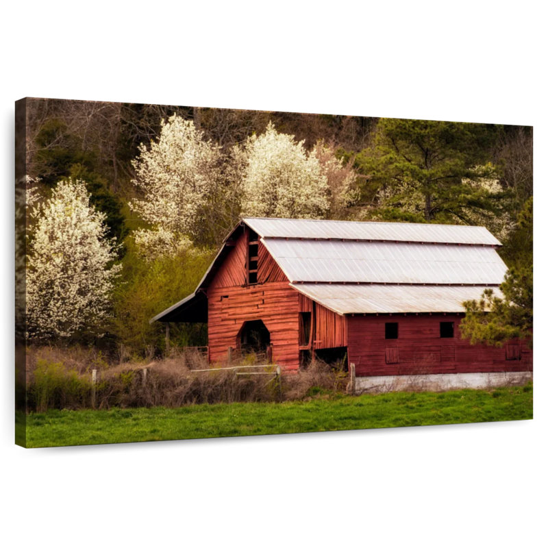 Lilie Skylight Red Barn, H 30 po x l 45 po