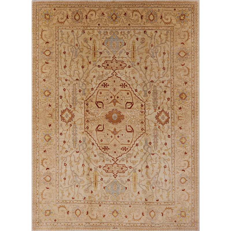 Tapis oriental beige, Rectangle 6 pi x 9 pi
