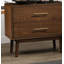 Table de chevet en noyer massif 1Pc Table de chevet en bois massif Nickel