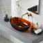 Lavabo de salle de bain vasque ovale en résine transparente 22 po x 15 po Pensen-115785733