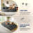 2-Seater Foldable Compressed Sofa Bed Gray