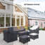 Ensemble de conversation en osier Nadilee