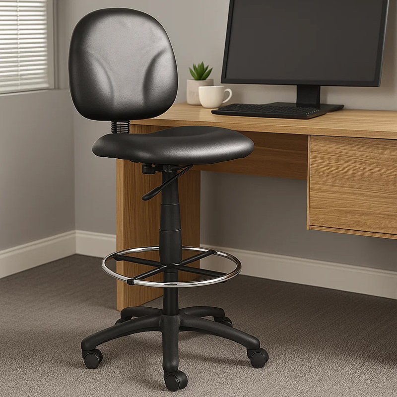 Tabouret de dessinateur avec repose-pieds Zem