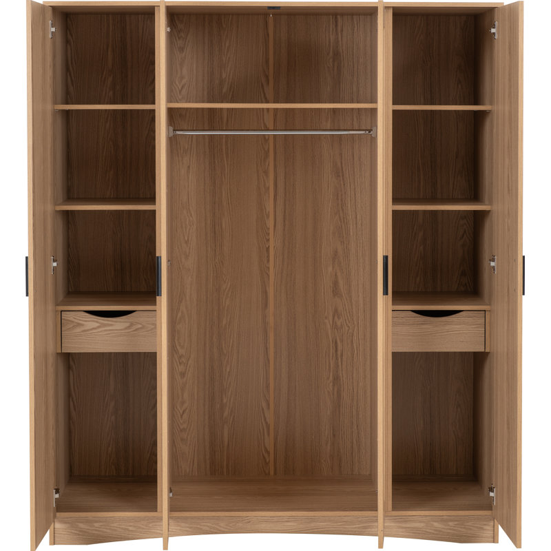 Tarmo 4 Door Manufactured Wood Wardrobe