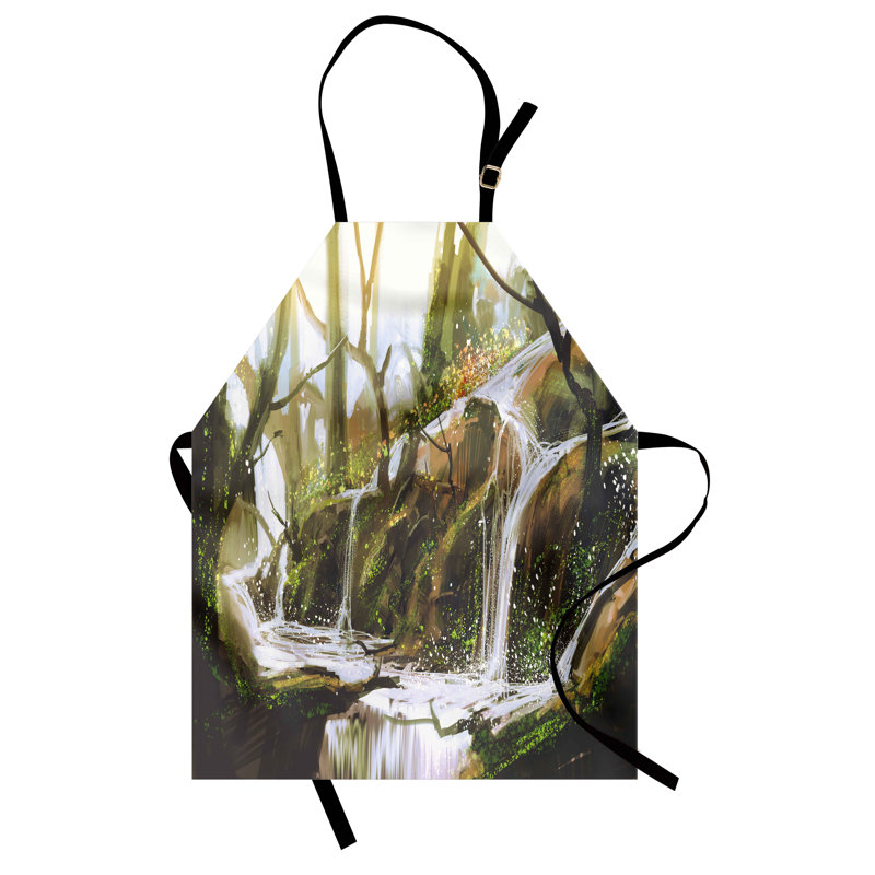No Pattern Bib Apron