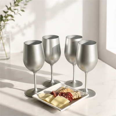 Plastic Wine Glasses Set of 4 (12oz)