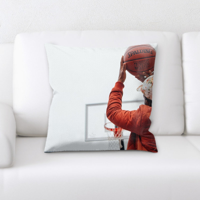 Microsuede Throw Pillow