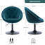 Velvet Swivel Barrel Chair-1271302810