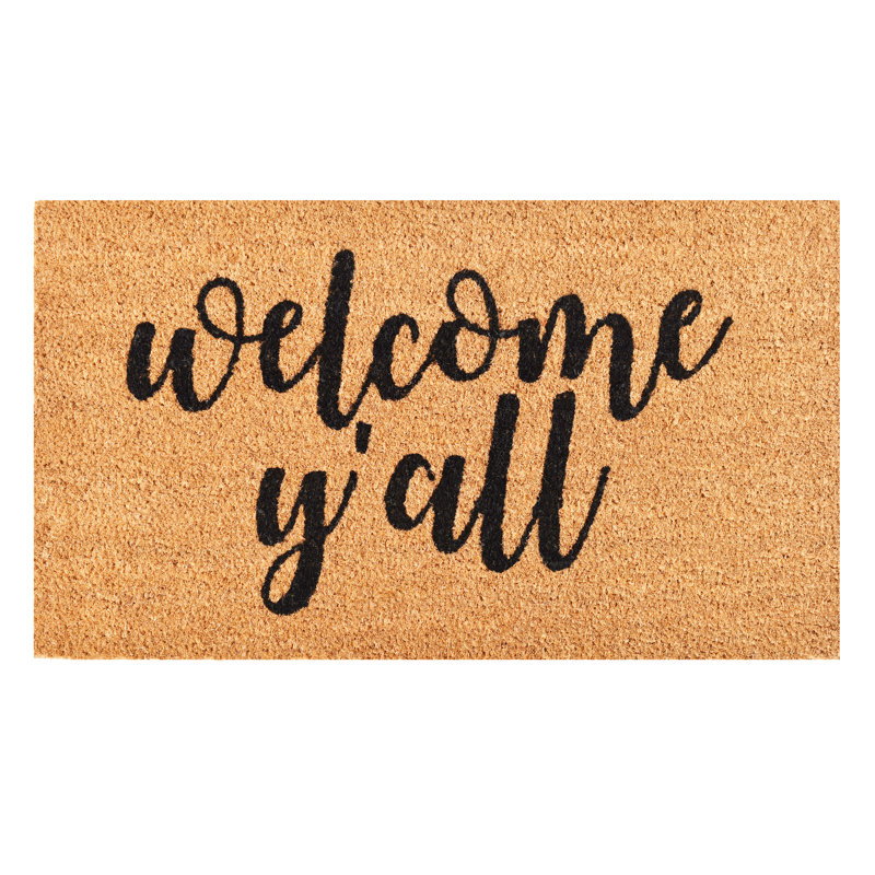 Paillasson Welcome Y'all, L 24 po x L 48 po