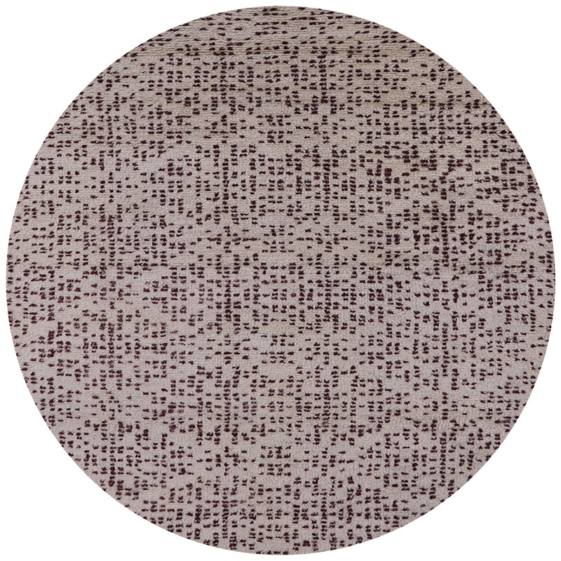 Geometric Indoor Rug, Round 3'