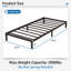 Base de lit plateforme 9 pouces-212867290