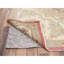 10'x14'5" Rouge Pink, Vintage Rajasthan, Washed, Clean and Soft, Full Pile, 100% Wool, Hand Knotted, Sides and Ends Secured, Oriental Rug
